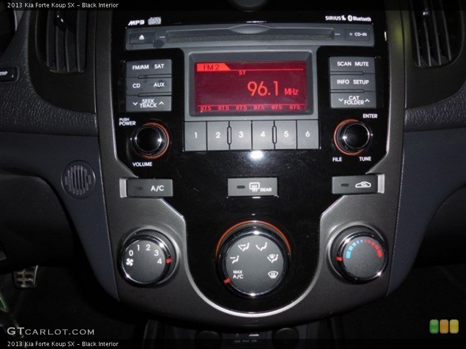 Black Interior Controls for the 2013 Kia Forte Koup SX #85666409