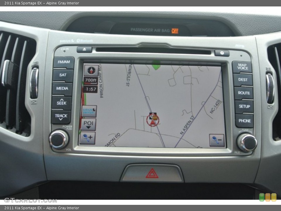 Alpine Gray Interior Navigation for the 2011 Kia Sportage EX #85668791