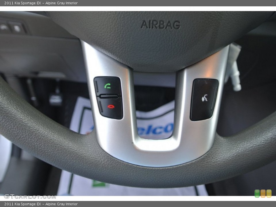 Alpine Gray Interior Controls for the 2011 Kia Sportage EX #85668839