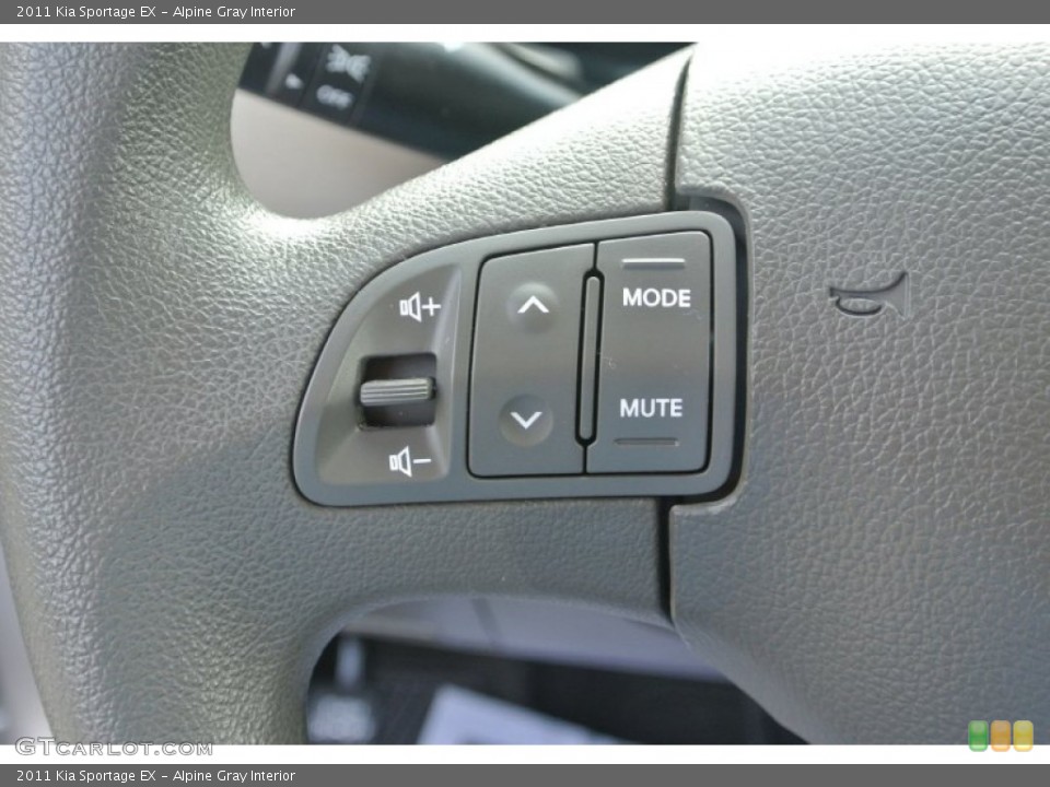 Alpine Gray Interior Controls for the 2011 Kia Sportage EX #85668860