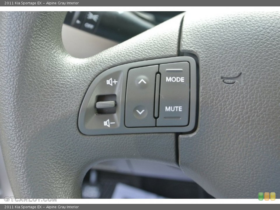 Alpine Gray Interior Controls for the 2011 Kia Sportage EX #85668860