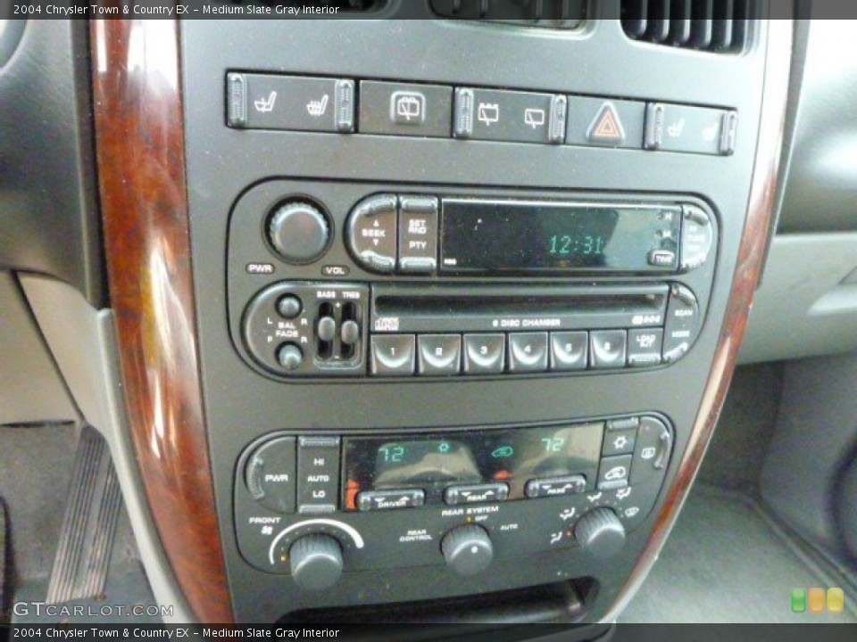 Medium Slate Gray Interior Controls for the 2004 Chrysler Town & Country EX #85668887