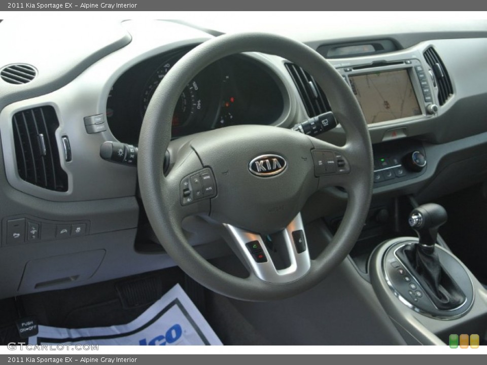 Alpine Gray Interior Steering Wheel for the 2011 Kia Sportage EX #85669052