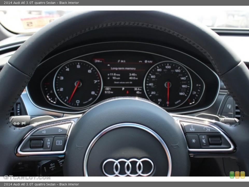 Black Interior Steering Wheel for the 2014 Audi A6 3.0T quattro Sedan #85672217