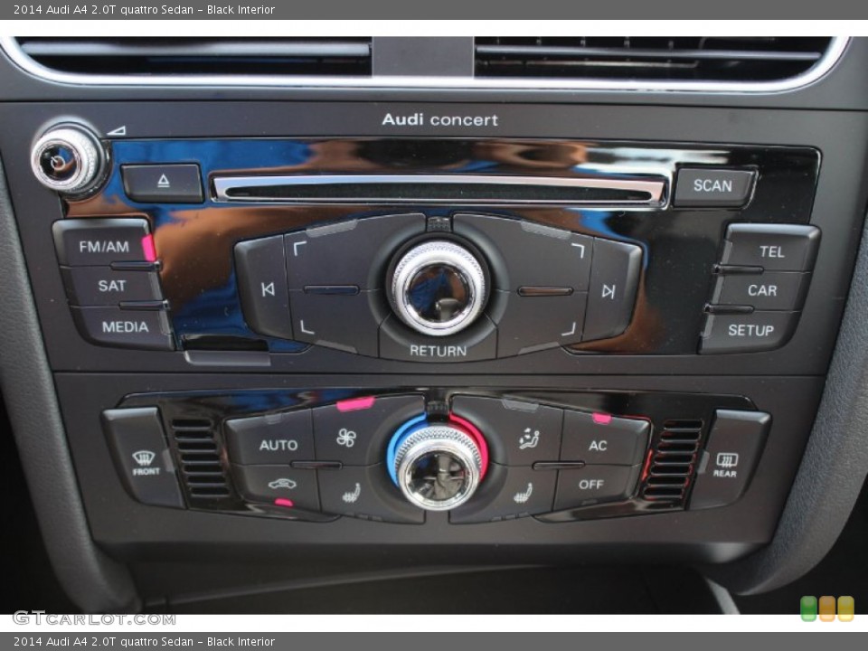 Black Interior Controls for the 2014 Audi A4 2.0T quattro Sedan #85676906