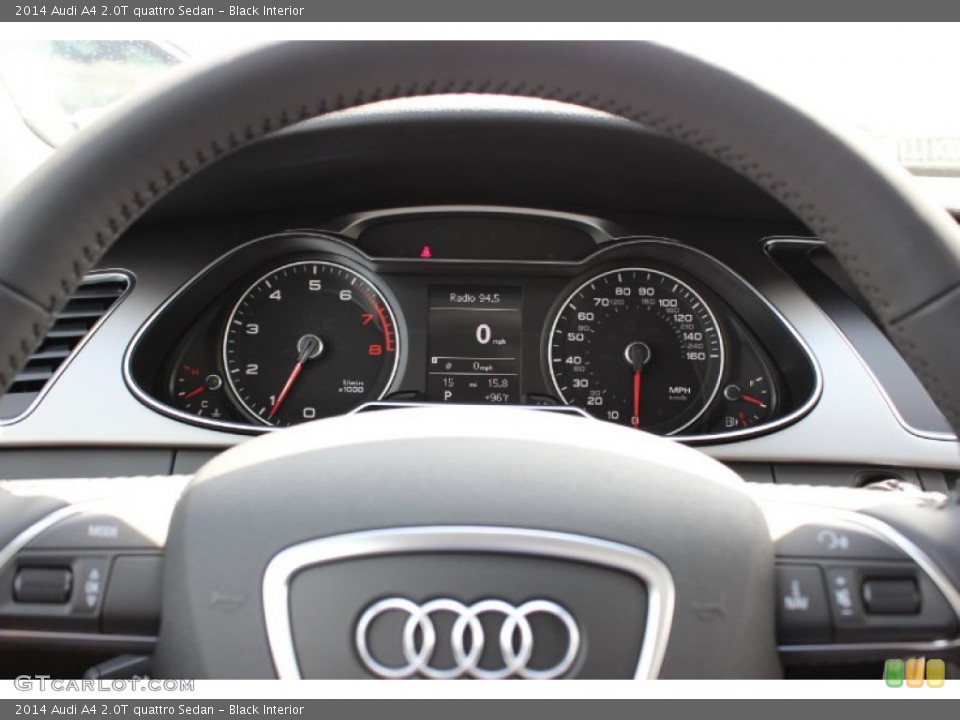 Black Interior Gauges for the 2014 Audi A4 2.0T quattro Sedan #85676975