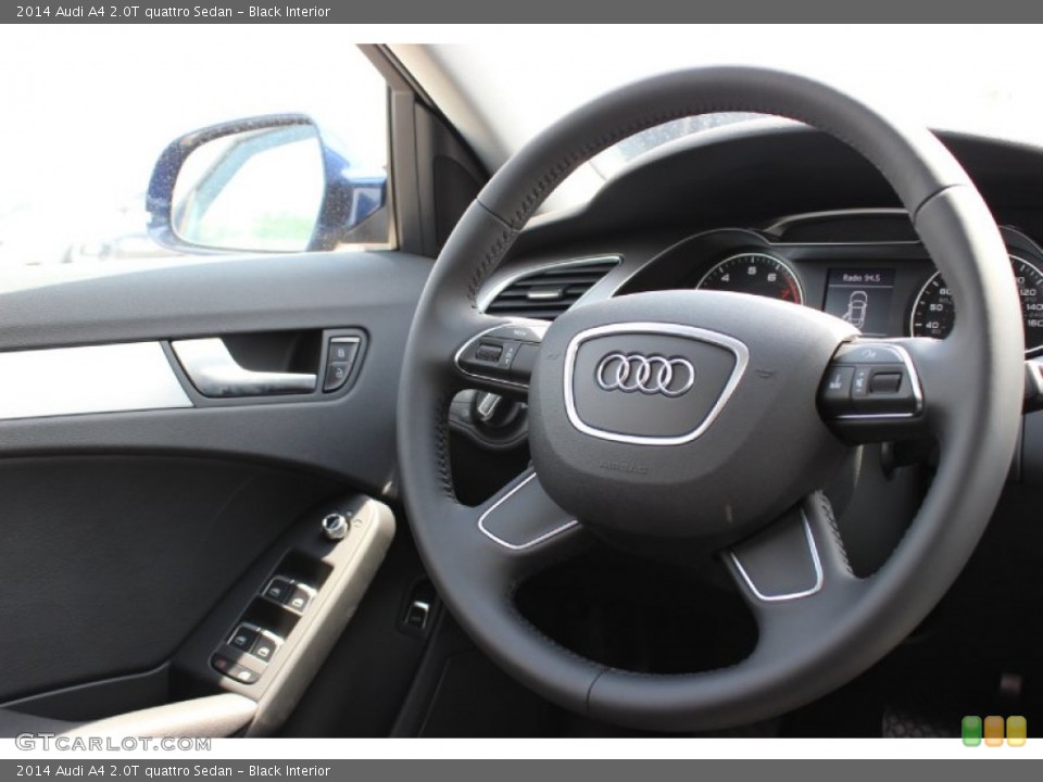 Black Interior Steering Wheel for the 2014 Audi A4 2.0T quattro Sedan #85677128