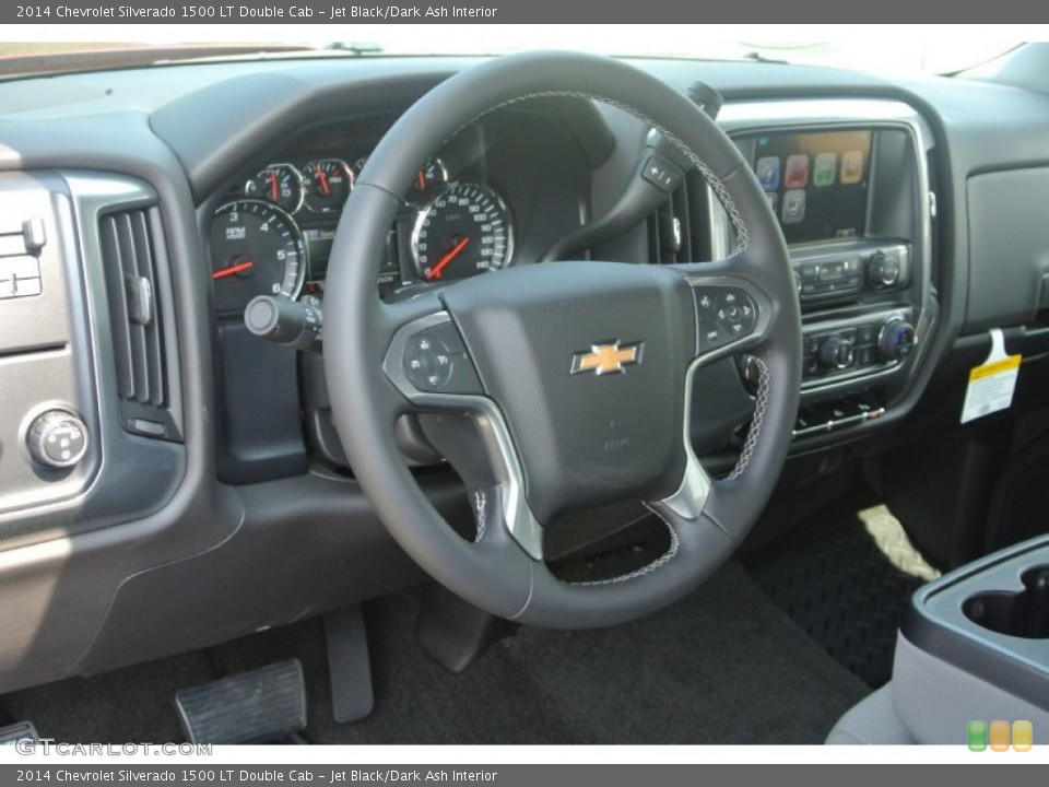 Jet Black/Dark Ash Interior Steering Wheel for the 2014 Chevrolet Silverado 1500 LT Double Cab #85677629