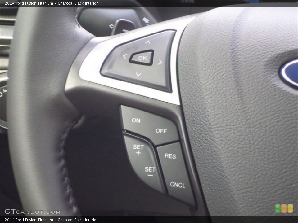 Charcoal Black Interior Controls for the 2014 Ford Fusion Titanium #85678334