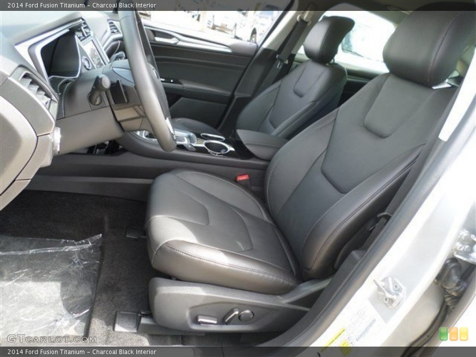 Charcoal Black Interior Front Seat for the 2014 Ford Fusion Titanium #85678436