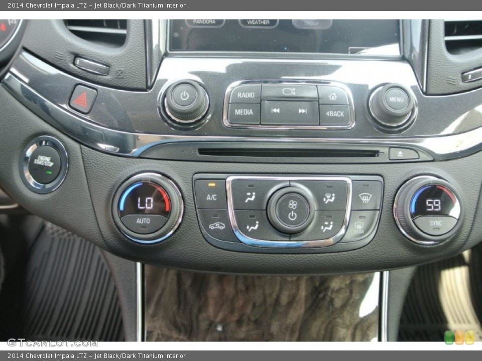 Jet Black/Dark Titanium Interior Controls for the 2014 Chevrolet Impala LTZ #85678877