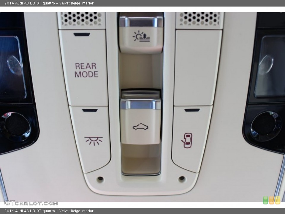 Velvet Beige Interior Controls for the 2014 Audi A8 L 3.0T quattro #85679069