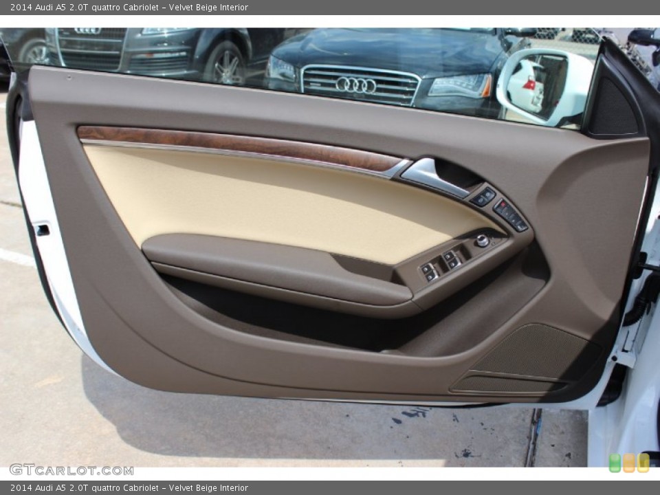 Velvet Beige Interior Door Panel for the 2014 Audi A5 2.0T quattro Cabriolet #85679645