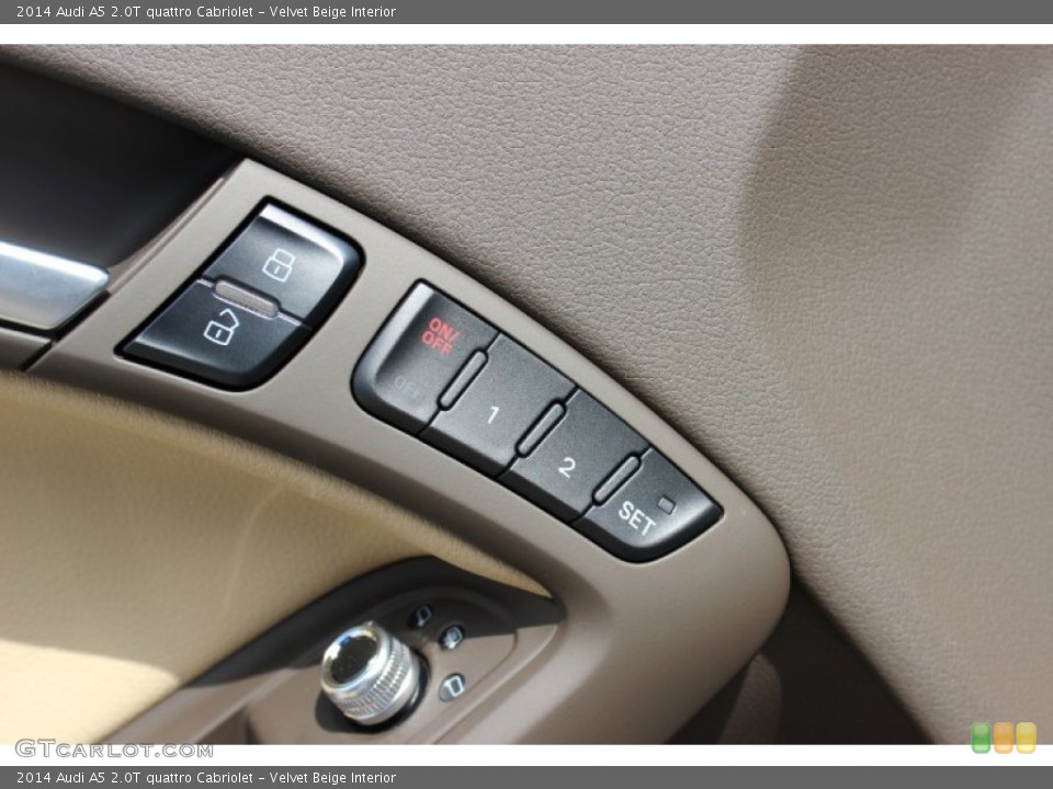Velvet Beige Interior Controls for the 2014 Audi A5 2.0T quattro Cabriolet #85679672