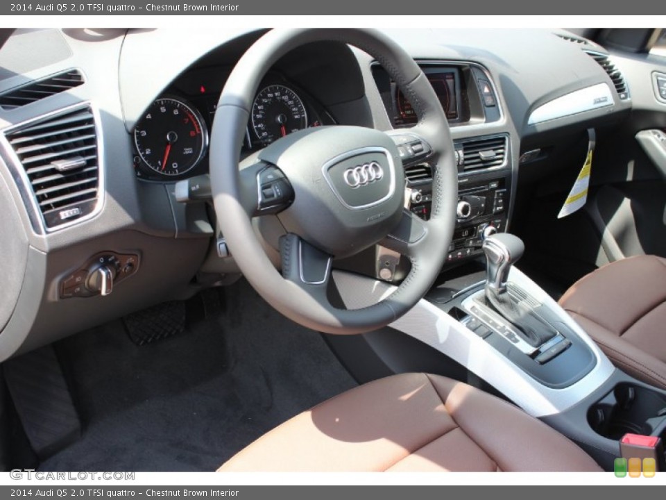 Chestnut Brown Interior Prime Interior for the 2014 Audi Q5 2.0 TFSI quattro #85682684