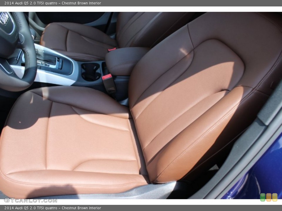 Chestnut Brown Interior Front Seat for the 2014 Audi Q5 2.0 TFSI quattro #85682705
