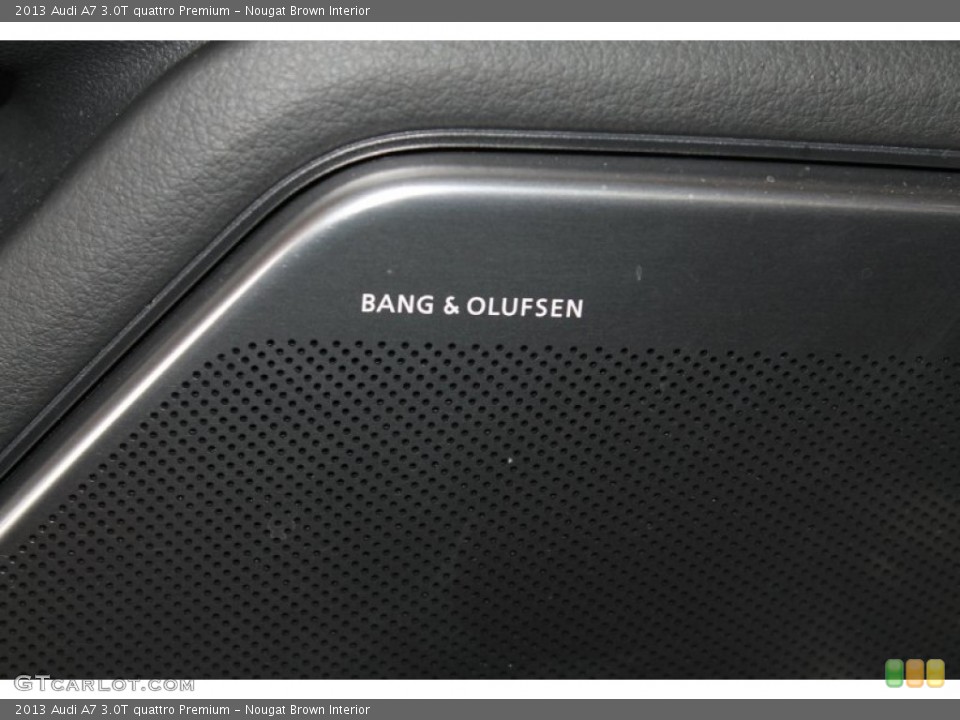 Nougat Brown Interior Audio System for the 2013 Audi A7 3.0T quattro Premium #85683941