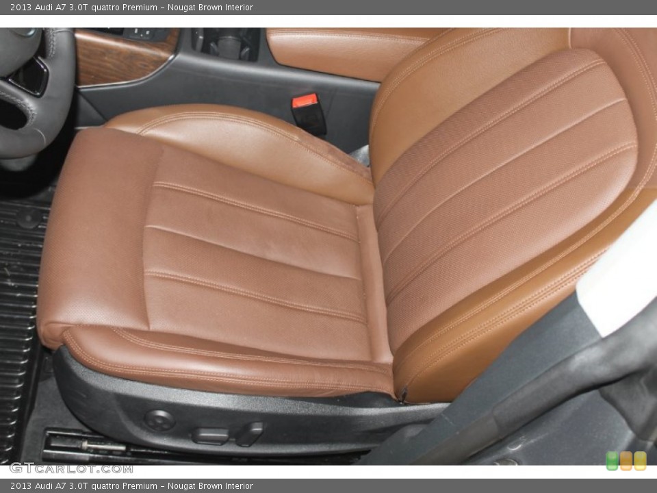 Nougat Brown Interior Front Seat for the 2013 Audi A7 3.0T quattro Premium #85683992