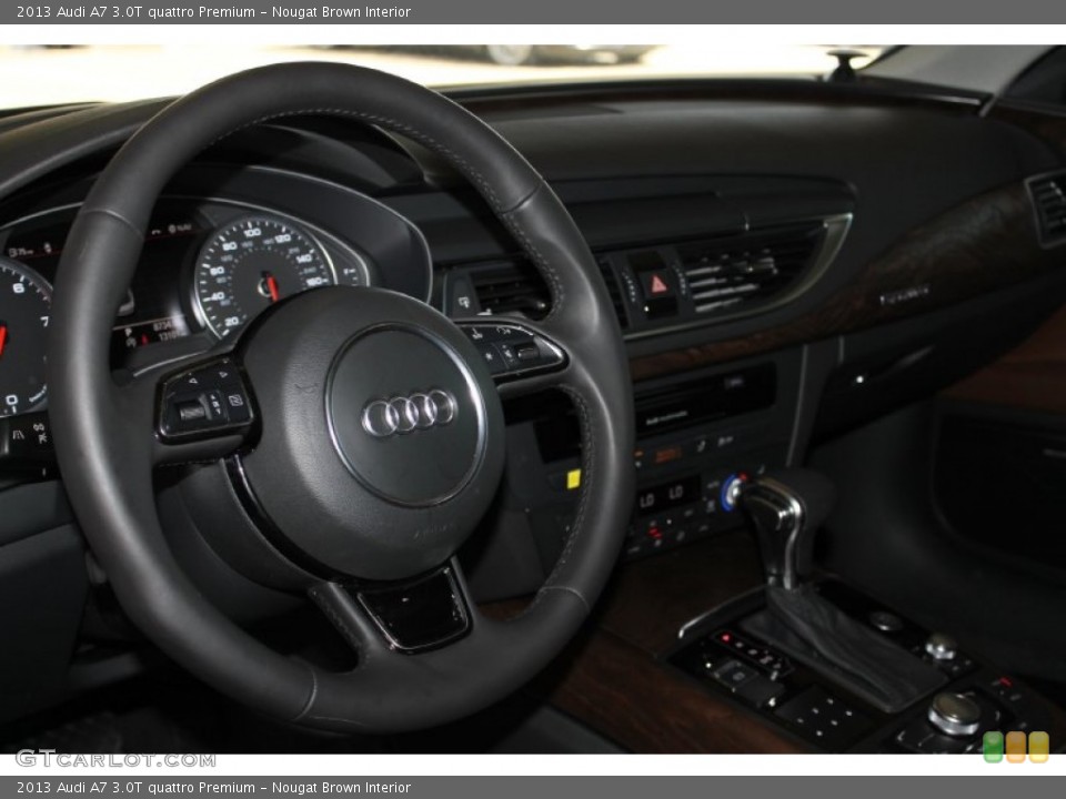 Nougat Brown Interior Steering Wheel for the 2013 Audi A7 3.0T quattro Premium #85684034