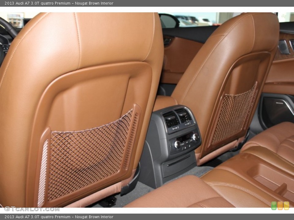 Nougat Brown Interior Rear Seat for the 2013 Audi A7 3.0T quattro Premium #85684427