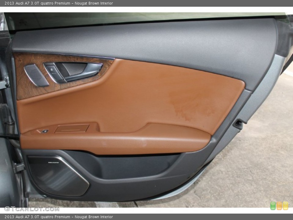 Nougat Brown Interior Door Panel for the 2013 Audi A7 3.0T quattro Premium #85684544