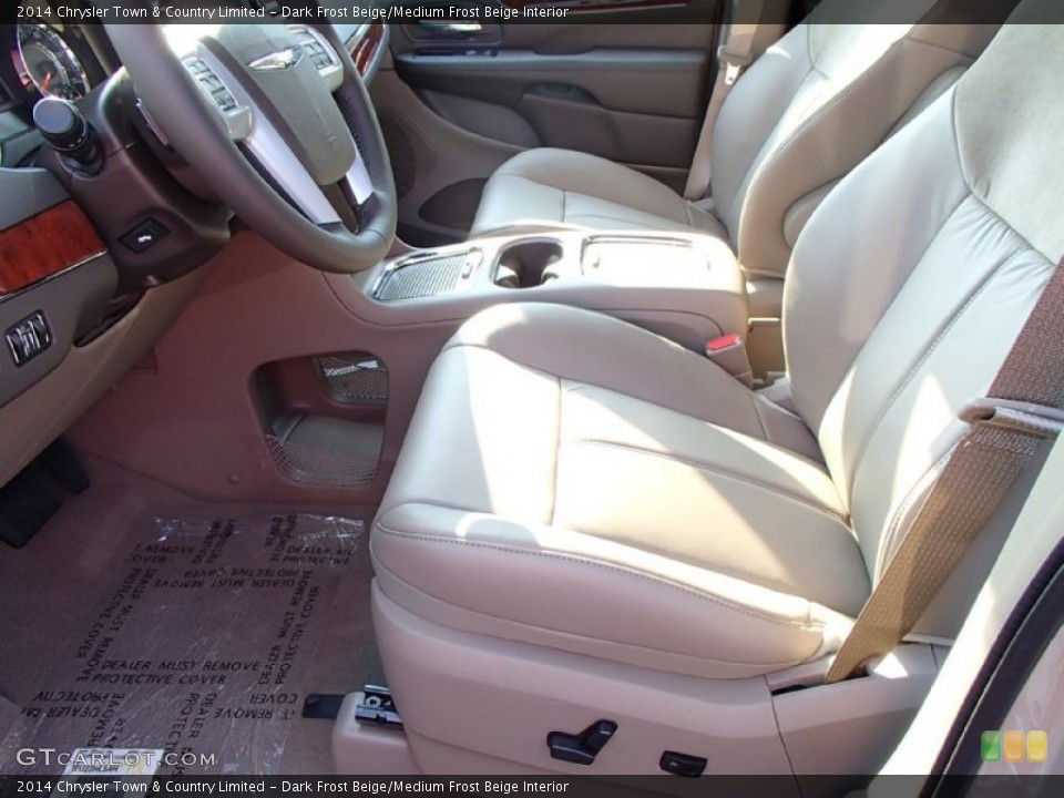 Dark Frost Beige/Medium Frost Beige Interior Front Seat for the 2014 Chrysler Town & Country Limited #85685669