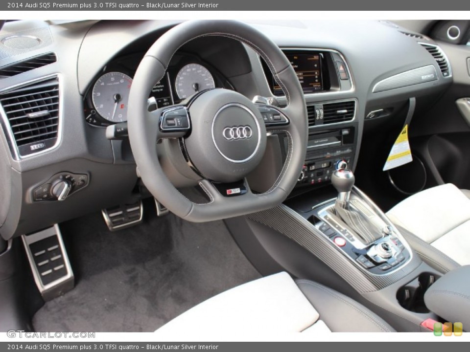 Black/Lunar Silver Interior Prime Interior for the 2014 Audi SQ5 Premium plus 3.0 TFSI quattro #85686299