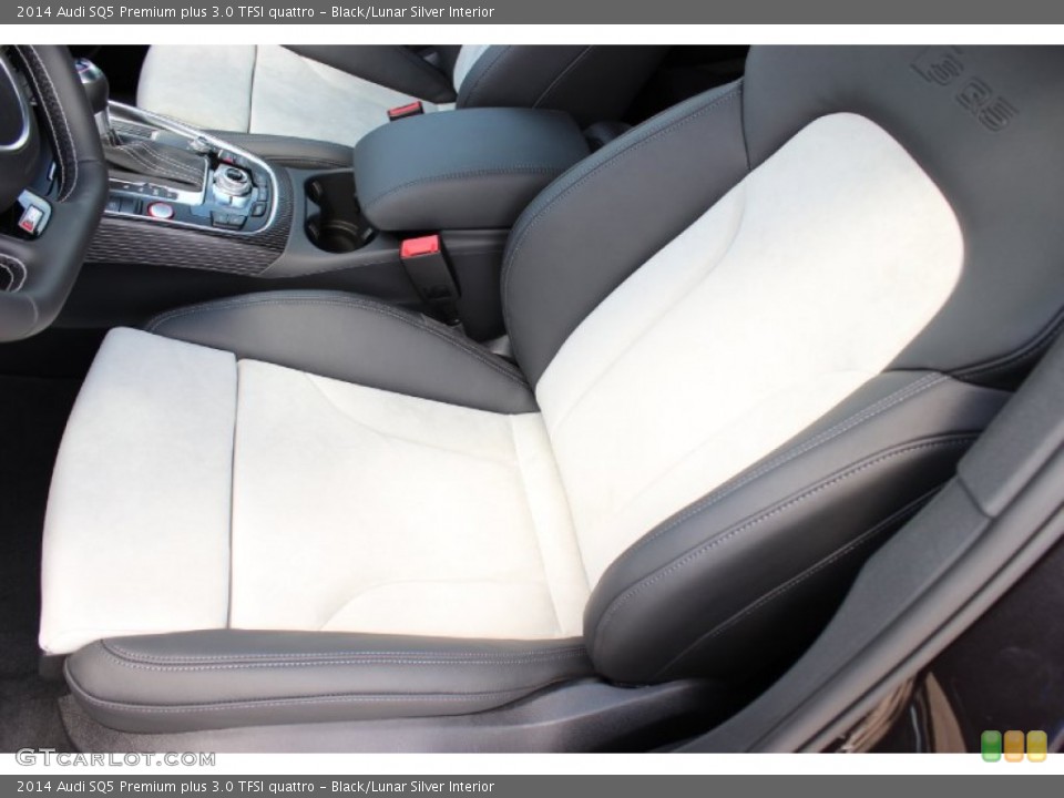 Black/Lunar Silver Interior Front Seat for the 2014 Audi SQ5 Premium plus 3.0 TFSI quattro #85686320