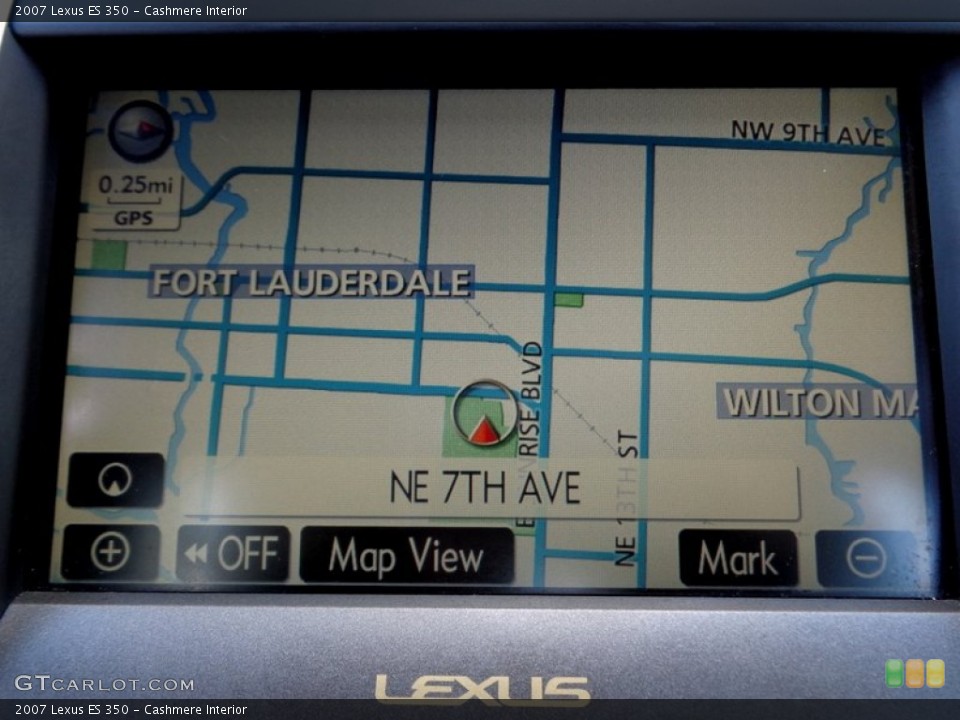 Cashmere Interior Navigation for the 2007 Lexus ES 350 #85686368