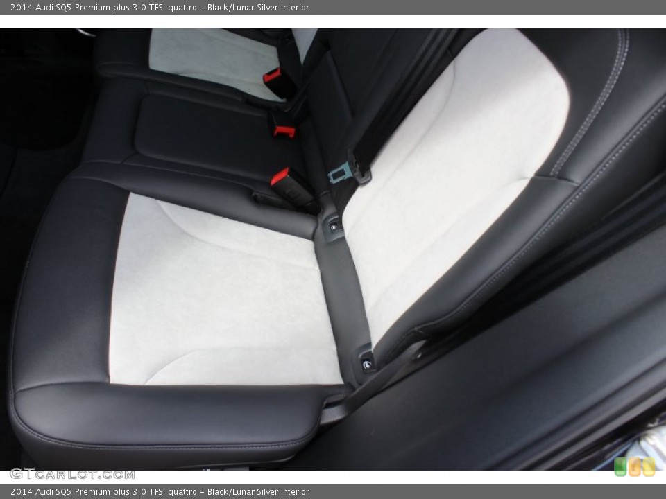 Black/Lunar Silver Interior Rear Seat for the 2014 Audi SQ5 Premium plus 3.0 TFSI quattro #85686728