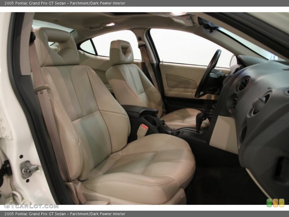 Parchment/Dark Pewter Interior Front Seat for the 2005 Pontiac Grand Prix GT Sedan #85687601