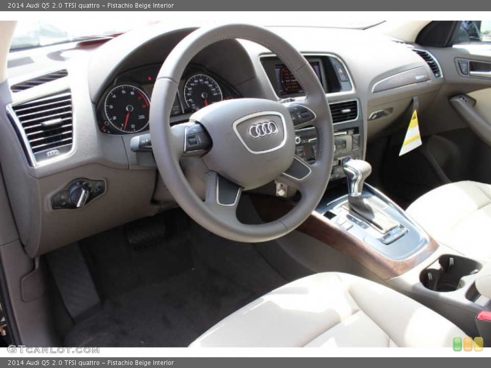 Pistachio Beige Interior Prime Interior for the 2014 Audi Q5 2.0 TFSI quattro #85687898