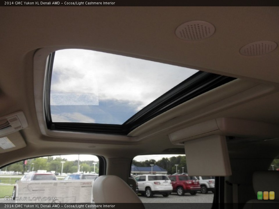 Cocoa/Light Cashmere Interior Sunroof for the 2014 GMC Yukon XL Denali AWD #85690565