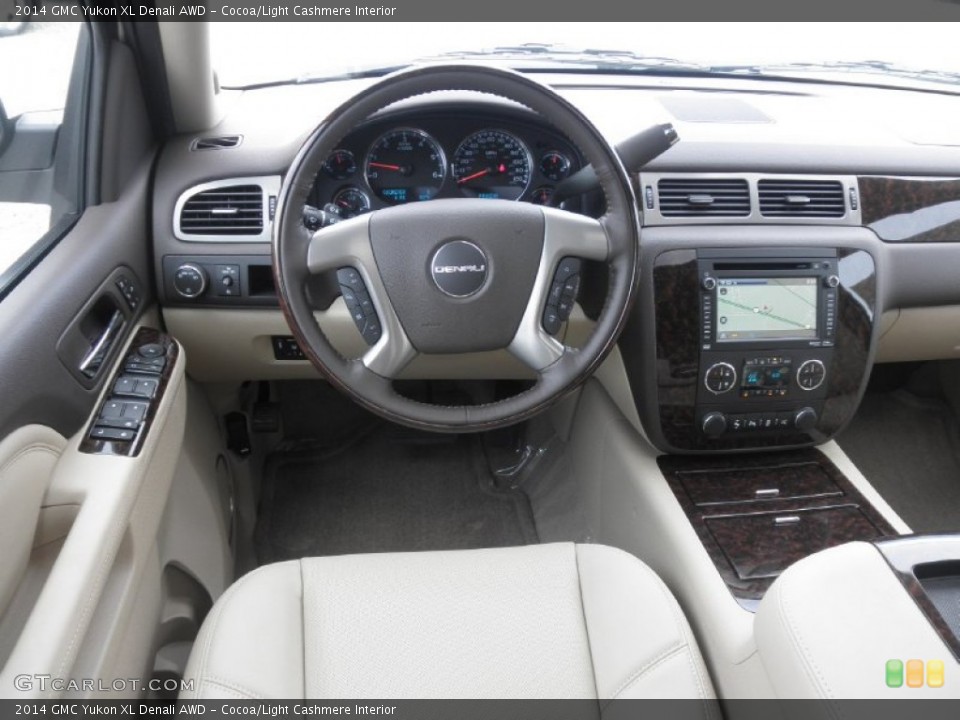 Cocoa/Light Cashmere Interior Dashboard for the 2014 GMC Yukon XL Denali AWD #85690580
