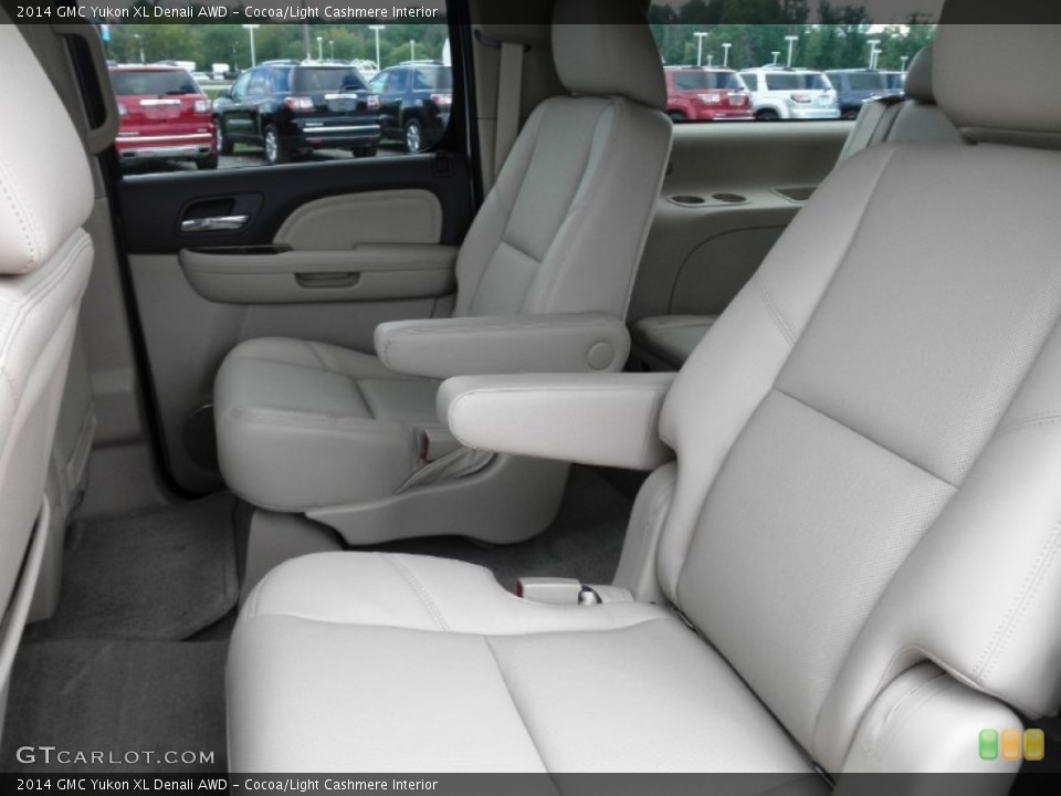 Cocoa/Light Cashmere Interior Rear Seat for the 2014 GMC Yukon XL Denali AWD #85690628