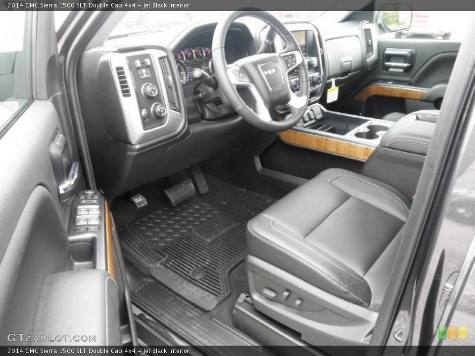 Jet Black Interior Prime Interior for the 2014 GMC Sierra 1500 SLT Double Cab 4x4 #85691159