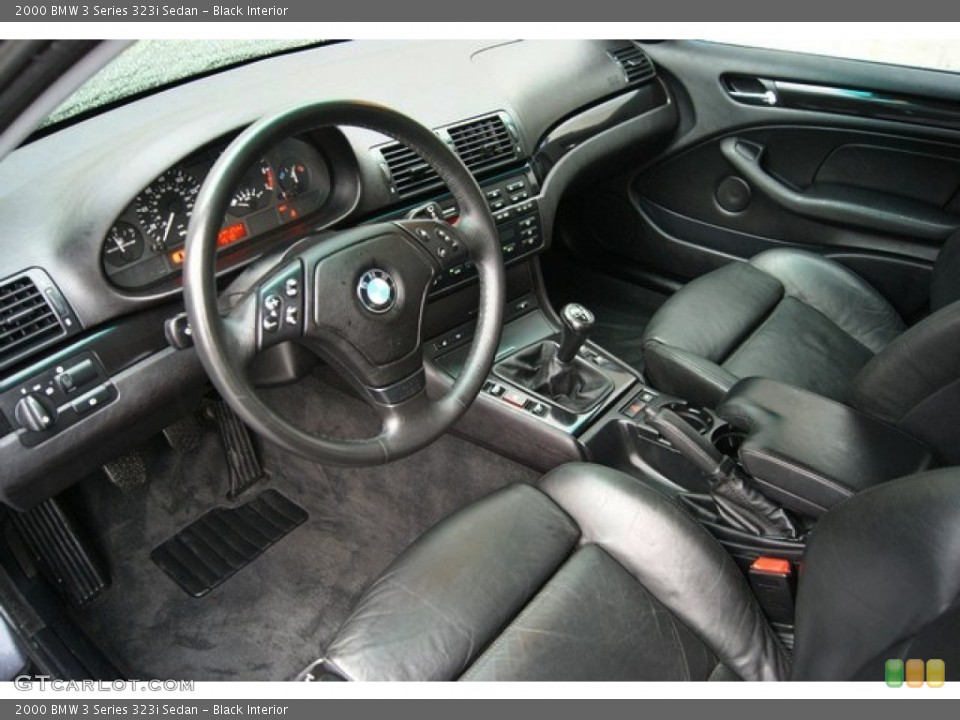 Black Interior Prime Interior for the 2000 BMW 3 Series 323i Sedan #85691387