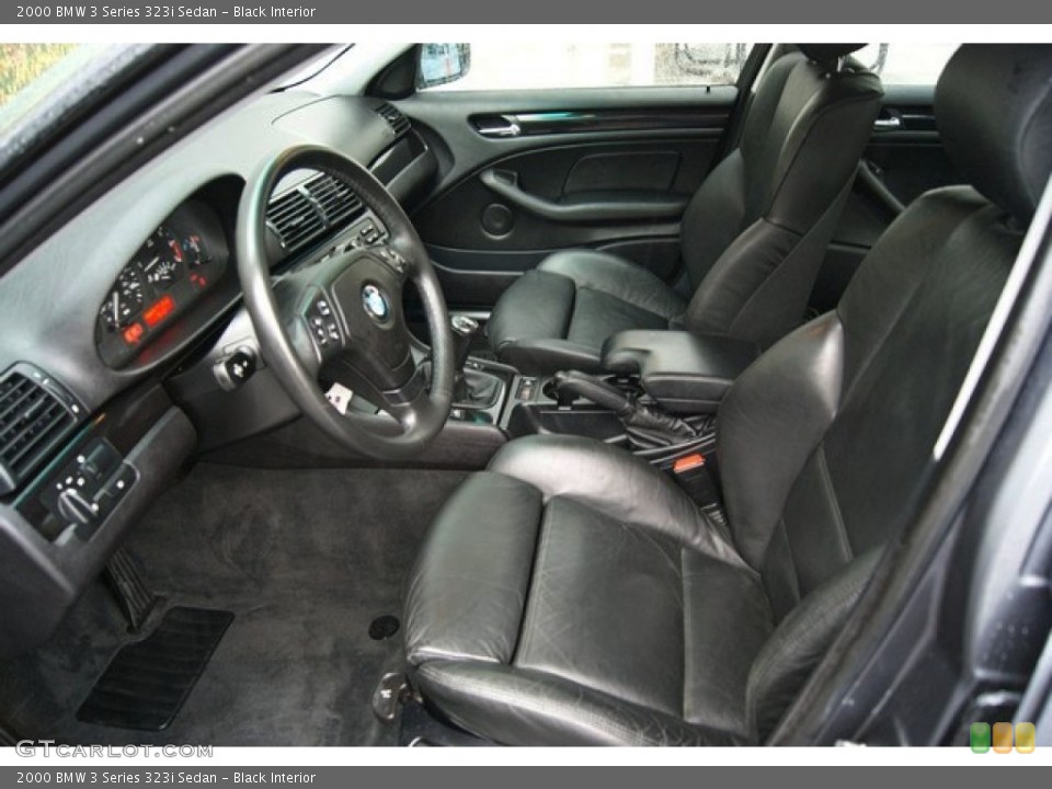 Black Interior Front Seat for the 2000 BMW 3 Series 323i Sedan #85691471
