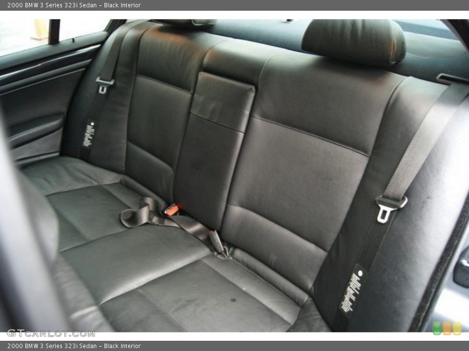 Black Interior Rear Seat for the 2000 BMW 3 Series 323i Sedan #85691501