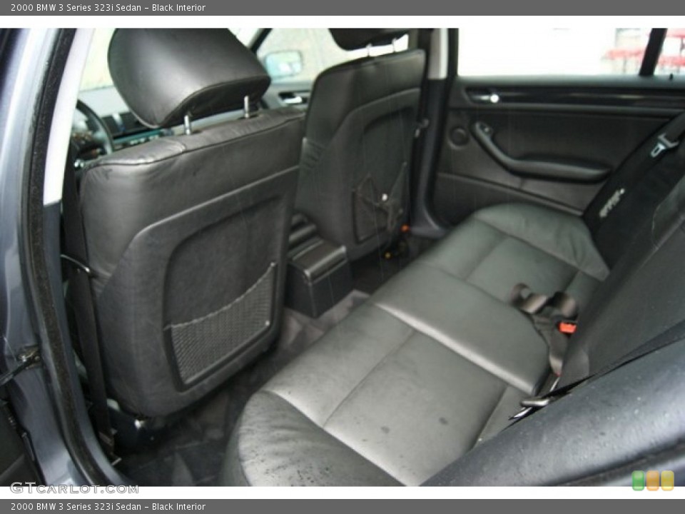 Black Interior Rear Seat for the 2000 BMW 3 Series 323i Sedan #85691512