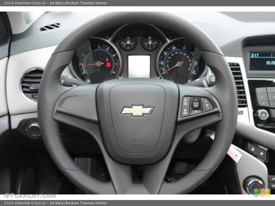 Jet Black/Medium Titanium Interior Steering Wheel for the 2014 Chevrolet Cruze LS #85693241