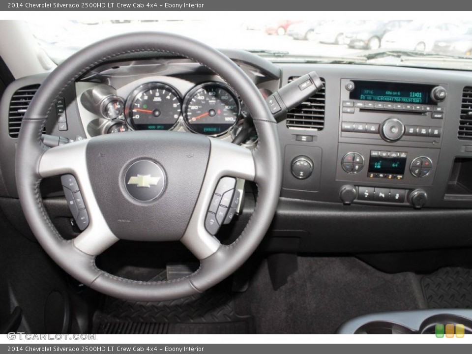 Ebony Interior Dashboard for the 2014 Chevrolet Silverado 2500HD LT Crew Cab 4x4 #85693865