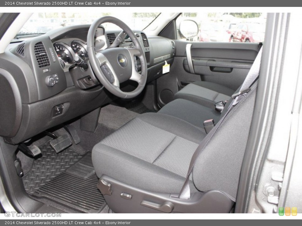 Ebony Interior Prime Interior for the 2014 Chevrolet Silverado 2500HD LT Crew Cab 4x4 #85693976