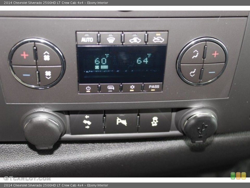 Ebony Interior Controls for the 2014 Chevrolet Silverado 2500HD LT Crew Cab 4x4 #85694030