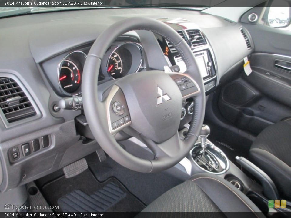 Black Interior Dashboard for the 2014 Mitsubishi Outlander Sport SE AWD #85694783