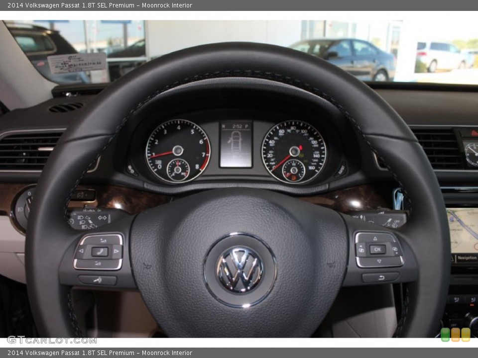 Moonrock Interior Steering Wheel for the 2014 Volkswagen Passat 1.8T SEL Premium #85695401