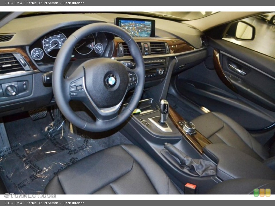 Black Interior Prime Interior for the 2014 BMW 3 Series 328d Sedan #85695908
