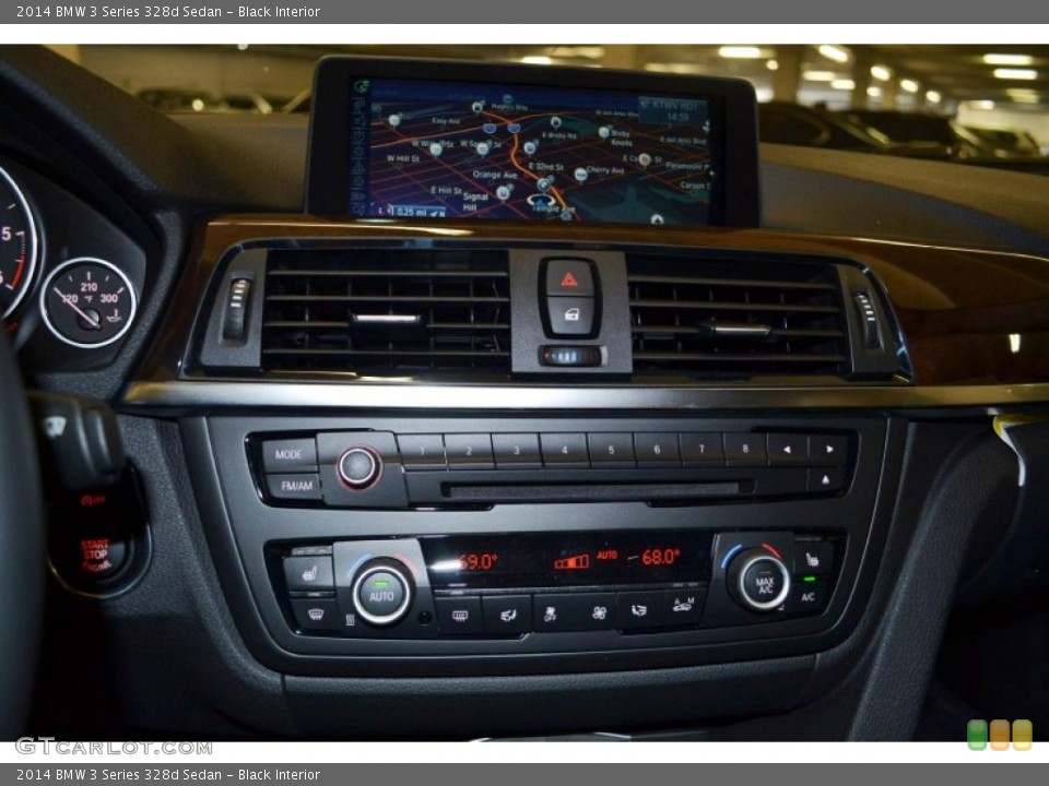 Black Interior Controls for the 2014 BMW 3 Series 328d Sedan #85695923