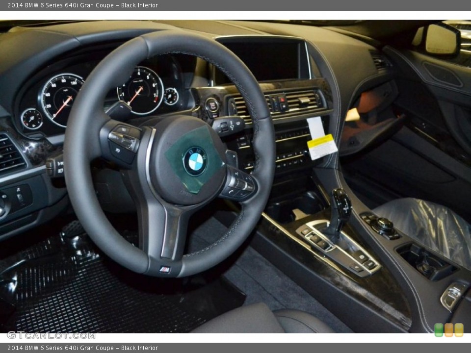Black Interior Dashboard for the 2014 BMW 6 Series 640i Gran Coupe #85696139