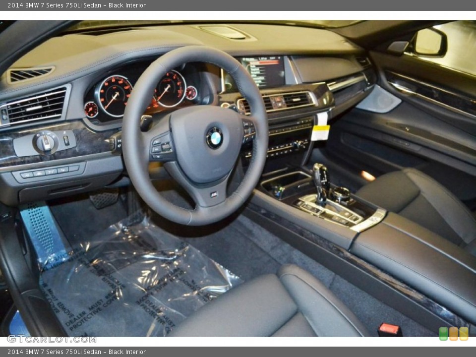 Black Interior Prime Interior for the 2014 BMW 7 Series 750Li Sedan #85696547